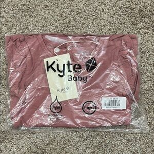 NWT Kyte Baby Long Sleeve Twirl Bodysuit Dress in Dusty Rose